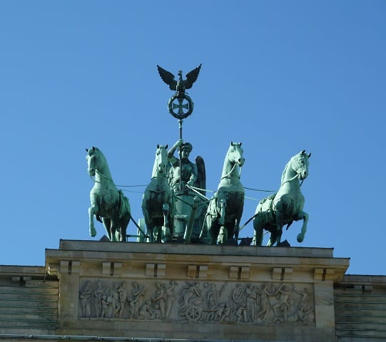 Quadriga auf dem Brandenburger - Tor - Denkmalplatz